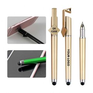 Stylos gel électroniques personnalisés en gros avec support pour téléphone portable, largeur d'écriture 0,5 mm, en plastique - Product Image 2