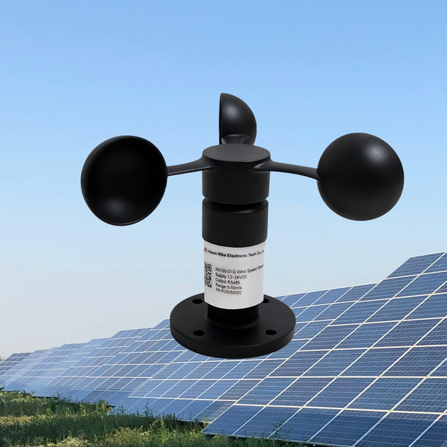 RK100-01G Hall Effect Pulse Output Weather Monitoring Metal Cup Anemometer Wind Speed Sensor Price