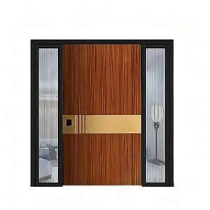 Modern <b>Polymer</b> Push and Pull Doors with Finished Surface, Luxury Exterior Entry Door for Villa Residential Home - Product Image 1
