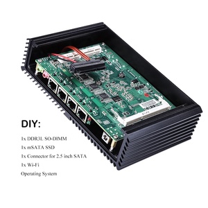 Q555G6 Qotom Q555G6 Mini PC de bureau Core I5-7200U 2.5Ghz AES-NI 6 Gigabit NIC Barebone Mini ordinateur Routeur Pare-feu Mini PC - Product Image 3