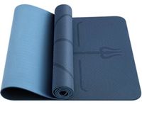 Vente en gros, logo personnalisé, ensemble de Pilates recyclé portable, tapis de yoga en TPE écologique avec ligne de corps