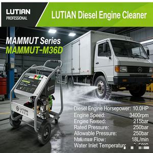 Idropulitrice Diesel ad Altissima Pressione 250 bar, Macchina per <span class=keywords><strong>Lavaggio</strong></span> <span class=keywords><strong>Auto</strong></span> Commerciale 18L/min, <span class=keywords><strong>Motore</strong></span> 10HP - Product Image 3