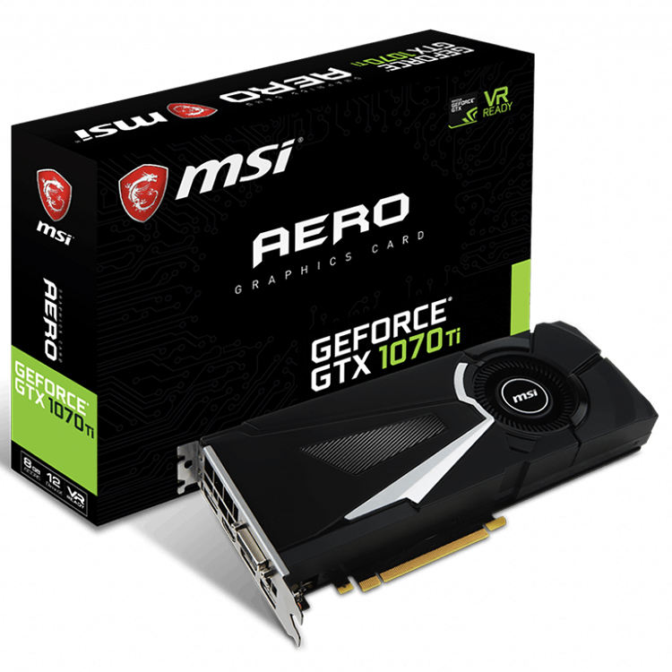Msi 1070 Ti Nvidia Gtx 107 MSI 1070 AERO High Performance GTX 1070