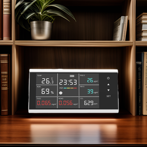 Monitor de Calidad del Aire Profesional 9 en 1, Detector de PM2.5 y CO2, Pantalla Táctil, Sensor Avanzado, Temperatura y Humedad para Hogar y Oficina - Product Image 4