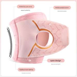 Genouillères de sport antidérapantes à compression avec logo personnalisé, genouillères de fitness, genouillères de basketball - Product Image 2