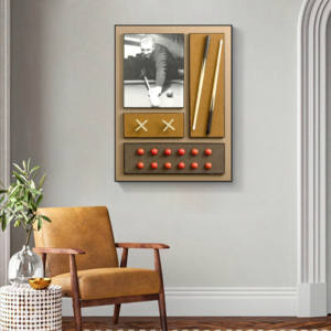 Gran oferta, billar físico, pinturas colgantes, diseños modernos personalizados, juego de pelota, pintura, decoración de pared, arte de pared abstracto de fábrica - Product Image 3