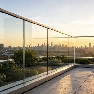 Verre de sécurité feuilleté trempé transparent 8/10/12/15/19 mm avec intercouche PVB/SGP, verre insonorisé pour balustrade extérieure - Product Image 5