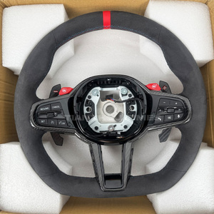 Volant chauffant en alcantara série G CS pour <span class=keywords><strong>BMW</strong></span> G20 <span class=keywords><strong>330i</strong></span> G05 G87 M2 G30 M550i G42 M240i Lci G16 M5 G90 G15 G12 X3 G01 M40i - Product Image 1