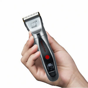 Afeitadora Eléctrica USB 2025 Recargable, Recortadora de <span class=keywords><strong>Barba</strong></span> Metálica Profesional, Máquina de Cortar Cabello para Hombres, Barbería - Product Image 1