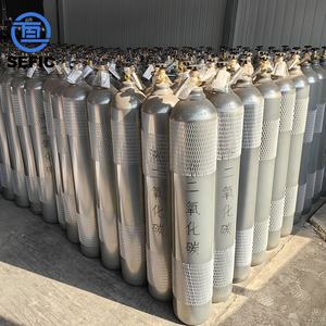 Yüksek basınç 50L endüstriyel gaz silindiri dikişsiz çelik Argon azot oksijen <span class=keywords><strong>CO2</strong></span> gaz tankı 345bar testi 48kg ağırlık - Product Image 5