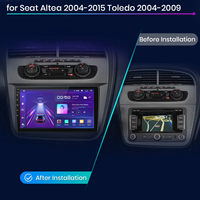 Junsun V1 EU Stock CarPlay para Seat Altea 2007, Radio de Coche con Android Auto y Navegación para Seat Altea 2004-2015, Autoradio Multimedia