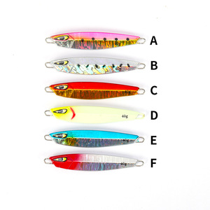 WildTrek Jigs 10g-60g Leurre de pêche jigging avec <span class=keywords><strong>hameçon</strong></span> à rainure sanguine 6 couleurs <span class=keywords><strong>pour</strong></span> saumon, dorade, poissons d'eau douce et d'eau salée et <span class=keywords><strong>brochet</strong></span> - Product Image 5