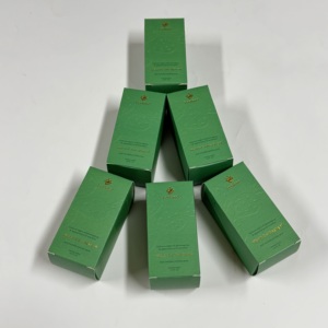 Boîte en papier texturé en <span class=keywords><strong>lin</strong></span> avec logo en feuille d'or boîtes d'emballage cosmétique boîtes à cosmétiques à motif <span class=keywords><strong>de</strong></span> gaufrage - Product Image 2