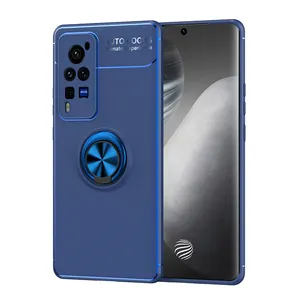 Dioisi Casing Ponsel Tpu Lembut Ponsel VIVO X60 Pro, Dudukan Penyangga Magnetis Model Baru