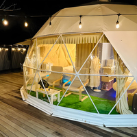 Dôme Glamping de Luxe Extérieur Quatre Saisons, Serre Géodésique, Tente Igloo pour l'Hôtellerie