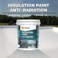 Peinture isolante anti-radiation, résistante à l'eau et aux UV, haute température, blanche, pour toiture/sol, application au pinceau, respectueuse de l'environnement, pour zones climatiques chaudes en Afrique