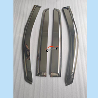Visière de fenêtre chromée pour Nissan Navara NP300 Frontier 2015-2019 pare-soleil de voiture pare-pluie gouttière garde déflecteur de vent Kit extérieur