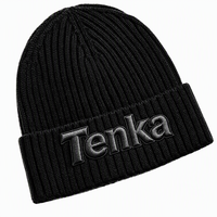Bonnets d'hiver doux et chauds de haute qualité, en tricot côtelé, avec logo de l'entreprise, broderie personnalisée