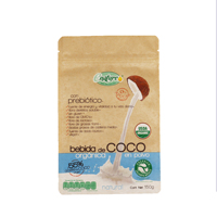 Vente en gros Sacs en papier kraft biodégradables avec fermeture à glissière couleur imprimée Sacs en papier sur pied pour emballage alimentaire de thé