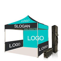 Marquesina plegable de aluminio impermeable con estampado personalizado, carpa para eventos al aire libre, tienda de feria para venta, precio barato, 10x10