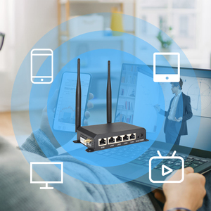 Entrega rápida KuWFi Industrial <span class=keywords><strong>Router</strong></span> 4g 300Mbps 2.4G Wall-montado Metal Shell Sim 4g <span class=keywords><strong>Wifi</strong></span> <span class=keywords><strong>Router</strong></span> para Transporte Inteligente - Product Image 5