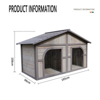 Eenvoudige Montage Metgezel Wonen Dubbele Hondendeur Kennel Metgezel Wonen