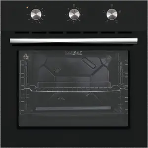 Horno eléctrico integrado, aparato de barbacoa de gran capacidad para hornear, perspectiva del hogar, control de botón de puerta, horno de descongelación temporizado