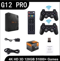 جهاز ألعاب فيديو جديد G12 Pro، صندوق ألعاب بدقة 4K عالية الوضوح، عصا تلفزيون للألعاب، وحدة تحكم ألعاب فيديو مع 30000 لعبة قديمة مدمجة، يتفوق على M8 X2 Plus