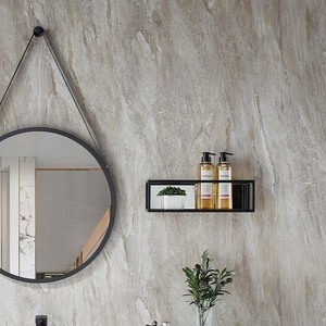 Đen sơn tĩnh điện cong Kệ gương với Wall Mount thiết kế hiện đại LED nguồn ánh sáng - Product Image 1