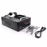 Machine à fumée à effet colonne d'air avec éclairage RVB, télécommande et DMX 512, 1500 W