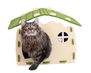 Venta al por mayor de fábrica, jaulas de fieltro DIY simples y semicerradas, casas nido de cama suave para decoración <span class=keywords><strong>del</strong></span> hogar - Product Image 1