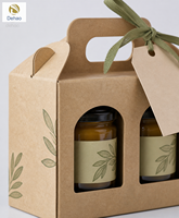 Individuell Bedruckte Starre Karton-Geschenkbox mit Griff für Kerzen, Wimpern, Schmuck und Kosmetikprodukte