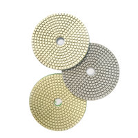 Disque de polissage diamanté de 3 pouces, outil de ponçage humide et sec, haute flexibilité et concentration pour le meulage de pierre, marbre et granit