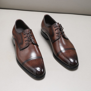 Chaussures habillées décontractées pour hommes tendance et les plus vendues en 2025, chaussures en cuir formelles, cuir véritable, respirantes, chaussures décontractées pour hommes - Product Image 5