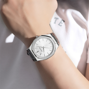 นาฬิกาควอตซ์ผู้ชายแฟชั่นใหม่ทันสมัยจากผู้ผลิต พร้อมหน้าปัดวงกลมโลหะผสมกันน้ำ สายหนัง เหมาะสำหรับชีวิตประจำวัน ธุรกิจ และการพักผ่อน - Product Image 6