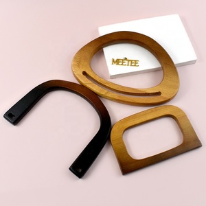 Meetee BS688 Style rétro anneau en D poignées <span class=keywords><strong>de</strong></span> <span class=keywords><strong>sac</strong></span> en bois cadre solide bois naturel matériel garniture pour <span class=keywords><strong>sac</strong></span> <span class=keywords><strong>à</strong></span> <span class=keywords><strong>main</strong></span> portefeuille <span class=keywords><strong>réparation</strong></span> - Product Image 6