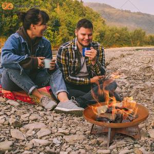 2025 HotSale Corten Steel <b>Fire</b> <b>Pit</b> Brazier Custom Round <b>Outdoor</b> Wood Burning Bowl for Garden Decoration, BBQ & Camping Use - Product Image 6