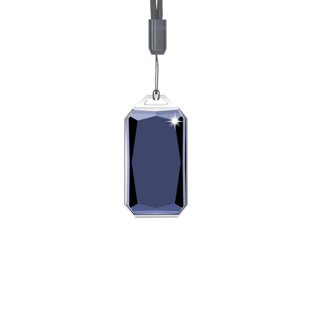 Luxury Gemstone Pendant Necklace Smallest GPS Tracker G12s IP67 Waterproof Two Way SOS Call for Kid Personal Children Old People