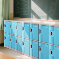 Casiers de rangement en plastique ABS Toppla durables, avec serrure à clé, design moderne, démontables, étanches pour l'extérieur, 14 compartiments, ISO