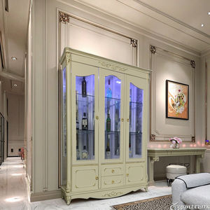 Casiers de grande capacité de style européen Meubles de maison Armoire à <span class=keywords><strong>vin</strong></span> avec affichage de la peinture Panneau en <span class=keywords><strong>bois</strong></span> pour le salon Bar Casiers à <span class=keywords><strong>vin</strong></span> - Product Image 6
