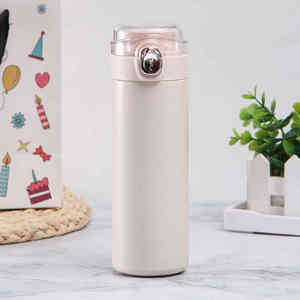 Doublewalled 304 Stainless Steel Thermos <b>Tumbler</b> <b>with</b> Popup Lid Leak-Proof Portable 6-12 Hours Thermal Insulation - Product Image 2