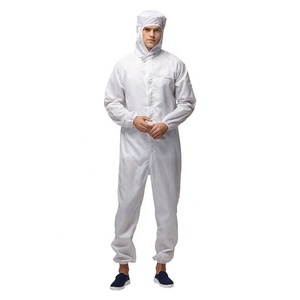 H-1109 100D Stripe Washable Unisex Dust-free Clothes Lab Antistatic Overall Esd Suit Industrial Cleanroom <strong>Coverall</strong> - Product Image 4