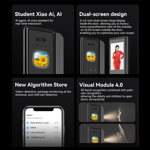 <span class=keywords><strong>Serrure</strong></span> de porte électronique à reconnaissance faciale 3D, empreinte digitale, mot de passe, application TUYA, contrôle à <span class=keywords><strong>distance</strong></span>, œil de chat visuel, compatible Cloud Wood, modèle T50F - Product Image 5