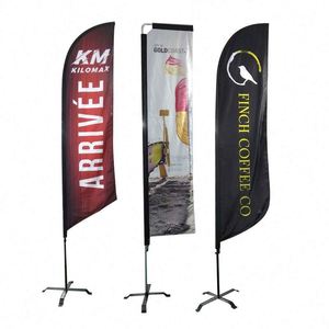 ธงชายหาดรูปหยดน้ำแบบเปิดโล่งสำหรับโปรโมชั่น ขนาด 2.8 เมตร - Product Image 1