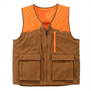 เสื้อกั๊กสำหรับล่าสัตว์กลางแจ้ง ผ้าแคนวาสโพลีเอสเตอร์เนื้อแน่น บุเบา ช่องใส่ของด้านหน้า เหมาะสำหรับกีฬากลางแจ้ง ฤดูใบไม้ร่วง และการยิงปืน - Product Image 4