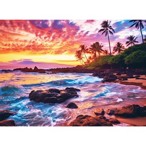 Casse-tête de plage personnalisé de <span class=keywords><strong>500</strong></span> pièces pour adultes activité familiale excellente idée cadeau pour les amis de la famille Puzzles difficiles taille 38*50cm - Product Image 1