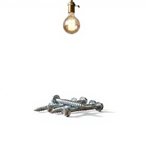 Tornillo de Cabeza Hexagonal Externa de Acero al Carbono de Alta Resistencia Clase 4, Métrico/Pulgadas, Rosca Gruesa para Madera, Estándar DIN 571, Blanco/Amarillo - Product Image 1