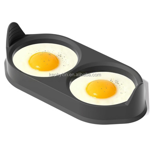 Paquete de 2 moldes de silicona para huevos, sin BPA, antiadherentes, resistentes al calor hasta 500 grados ° Utensilio para desayunos con freidora de aire F - Product Image 4