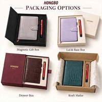 Classeur à couverture rigide A7crocleather le plus vendu de Hongbo pour les entreprises et les promotions peut insérer des cartes et faire de grands cadeaux