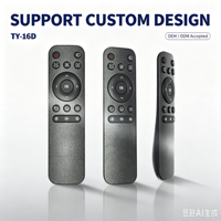 Control Remoto Universal Anti-Golpes de Código Fijo KEYUAN TY-16D para Televisores LED Inteligentes con Material ABS